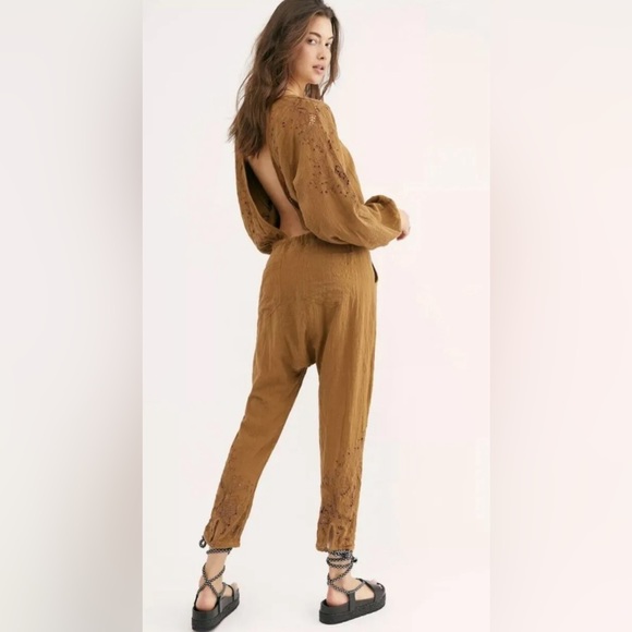 NWT Free People One Teaspoon Embroidered Jumpsuit - Picture 3 of 7